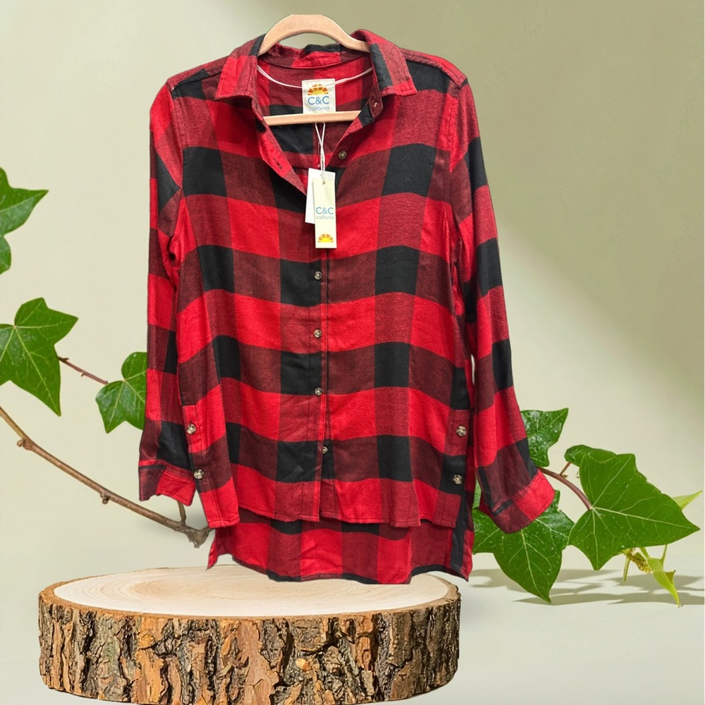C.C Red and Black Checkered Shirt